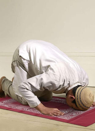 Portable Polyester Pocket Travel Prayer Mat with Compass