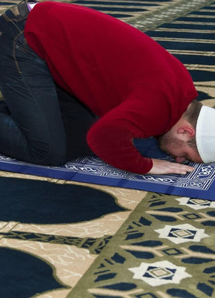 Portable Polyester Pocket Travel Prayer Mat with Compass