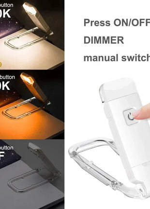 LED Book Reading Light – USB Rechargeable