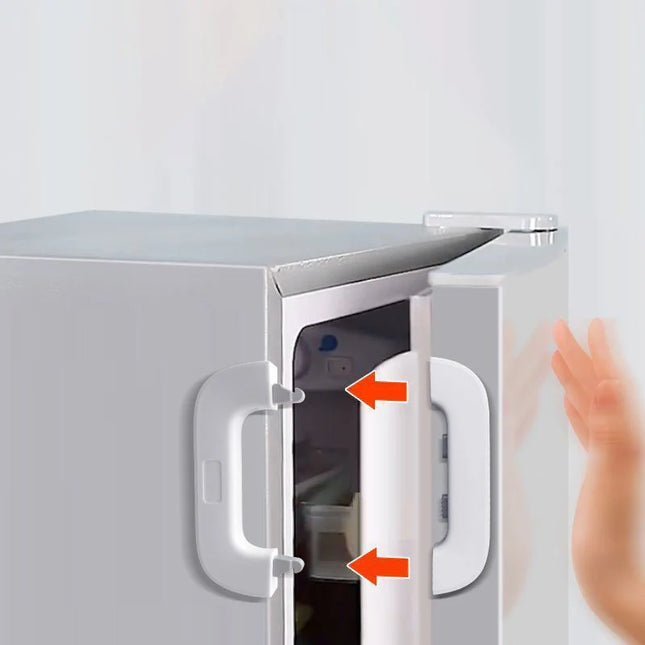 Refrigerator Child Safety Lock Anti-Pinch Hand Cabinet Door Lock Multi-Function