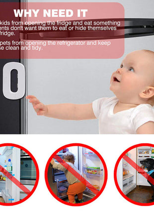 Refrigerator Lock Anti-Pinch Fridge Door Lock