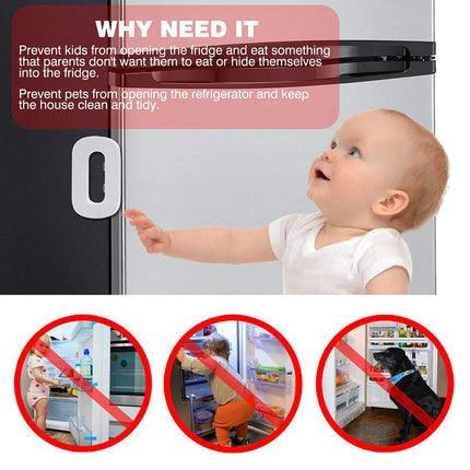 Refrigerator Child Safety Lock Anti-Pinch Hand Cabinet Door Lock Multi-Function