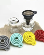 Silicone Collapsible Portable Folding Funnel-Transfering Liquid & Powder