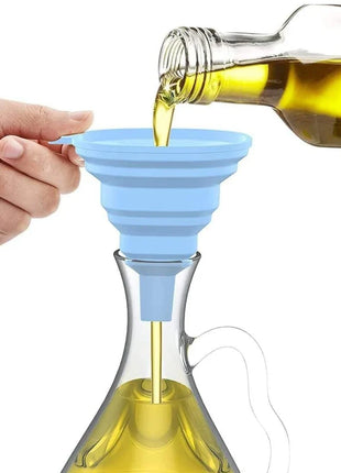 Silicone Collapsible Portable Folding Funnel-Transfering Liquid & Powder