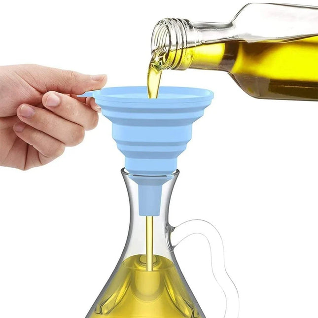 Silicone Collapsible Portable Folding Funnel-Transfering Liquid & Powder