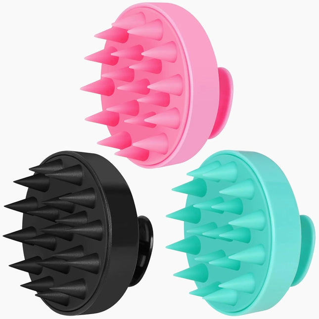 Soft Silicone Shampoo Brush, Hair Scrubber for Exfoliation - 1 Pcs