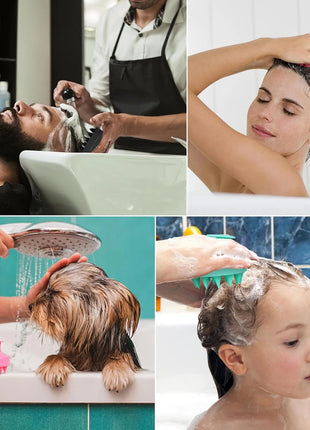 Silicone Shampoo Brush, Hair Scrubber- 1 Pcs