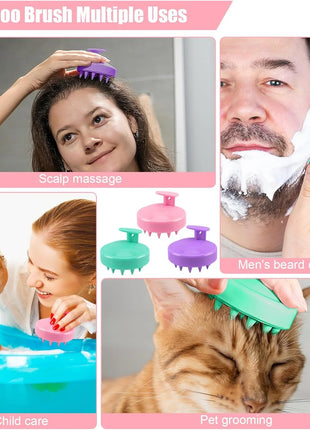 Silicone Shampoo Brush, Hair Scrubber- 1 Pcs