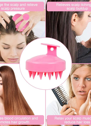 Silicone Shampoo Brush, Hair Scrubber- 1 Pcs