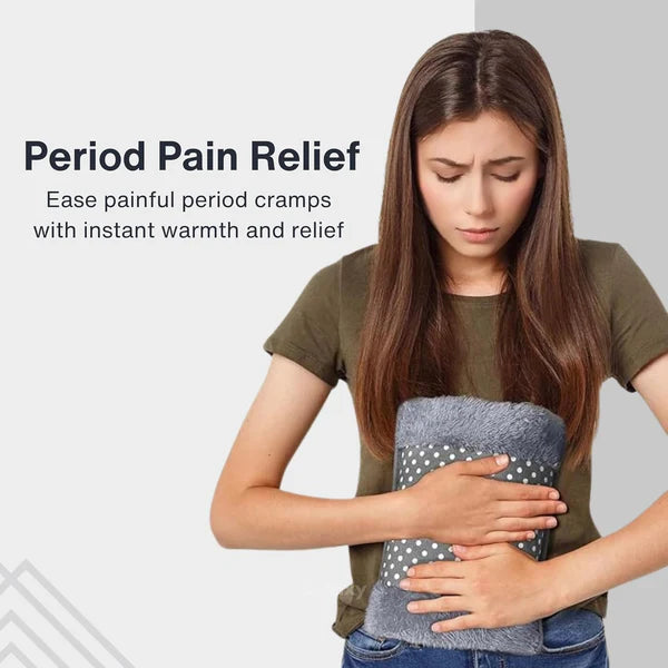 Velvet Electric Hot Water Bag with Cover