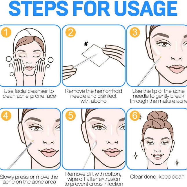 Stainless Steel Acne-Blackhead Removal Stick Tool