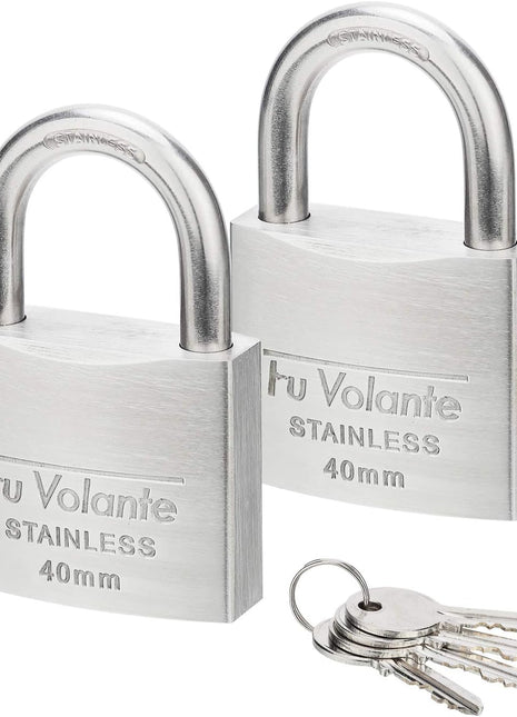 Stainless Steel Weatherproof Tumbler Padlock With 4 Key (Imported)