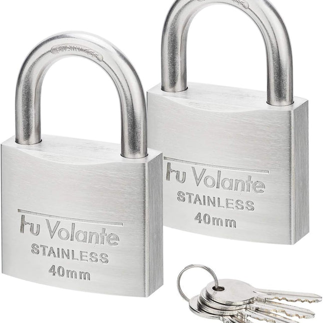 Stainless Steel Weatherproof Tumbler Padlock With 4 Key (Imported)