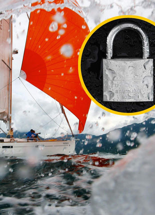 Stainless Steel Weatherproof Tumbler Padlock With 4 Key (Imported)