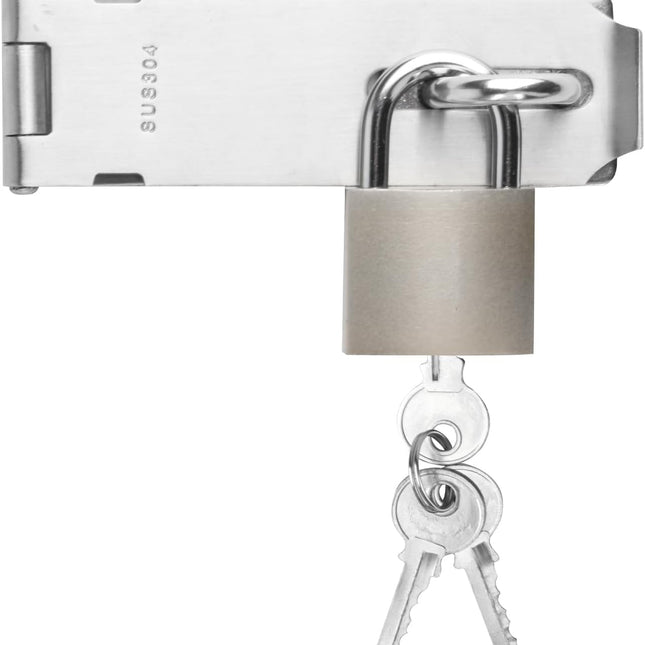 Stainless Steel Weatherproof Tumbler Padlock With 4 Key (Imported)
