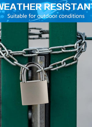 Stainless Steel Weatherproof Tumbler Padlock With 4 Key (Imported)