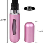 Travel Perfume Rechargeable Spray Bottle Mini Refillable Spray Jar Scent Pump