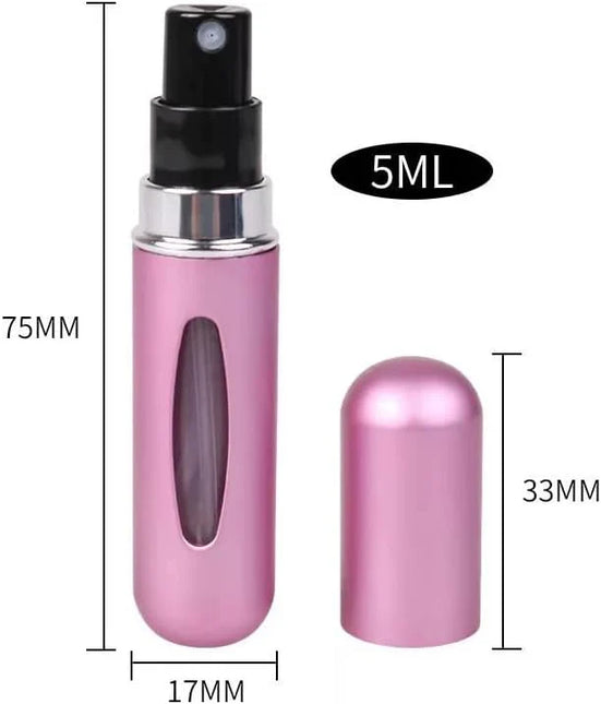 Travel Perfume Rechargeable Spray Bottle Mini Refillable Spray Jar Scent Pump