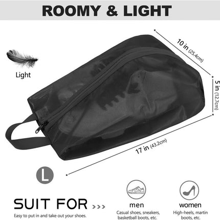 UltraGuard XL Travel Shoe Bag – Breathable Mesh, Zipper Closure, Sneaker Organizer (1 Pc)