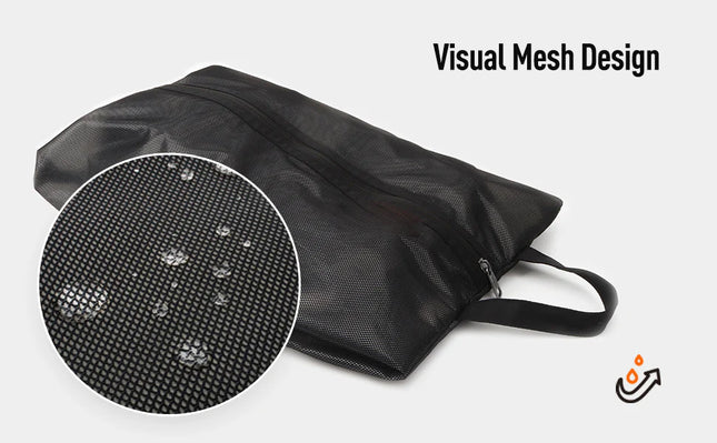 UltraGuard XL Travel Shoe Bag – Breathable Mesh, Zipper Closure, Sneaker Organizer (1 Pc)