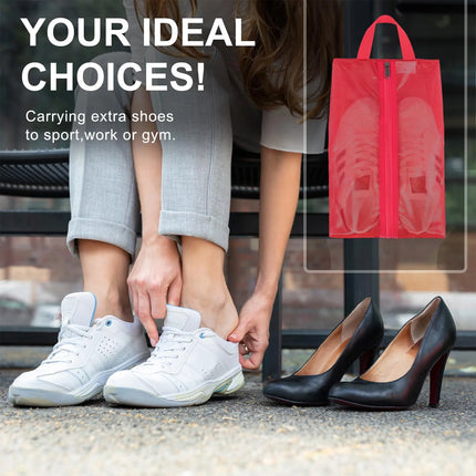 UltraGuard XL Travel Shoe Bag – Breathable Mesh, Zipper Closure, Sneaker Organizer (1 Pc)