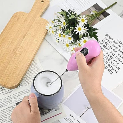 Ultra Fast Handheld Electric Mixer for Coffee, Juice, Drinks Multicolor