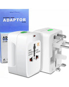 Universal All-In-One (US UK EU AU) World Wide Travel Adapter Plug