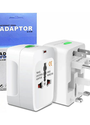 Universal All-In-One (US UK EU AU) World Wide Travel Adapter Plug