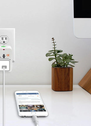 Universal All-In-One (US UK EU AU) World Wide Travel Adapter Plug