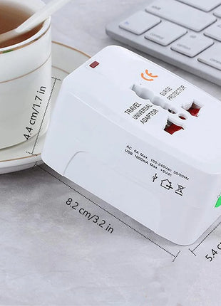 Universal All-In-One (US UK EU AU) World Wide Travel Adapter Plug