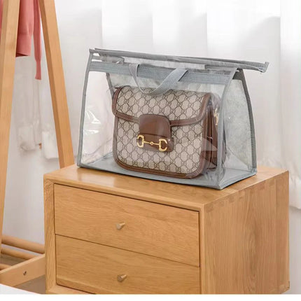 XL Clear Handbag Storage Organizer with Zipper
