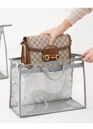 Clear Handbag Storage Organizer with Zipper