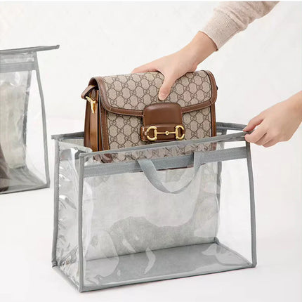 XL Clear Handbag Storage Organizer with Zipper