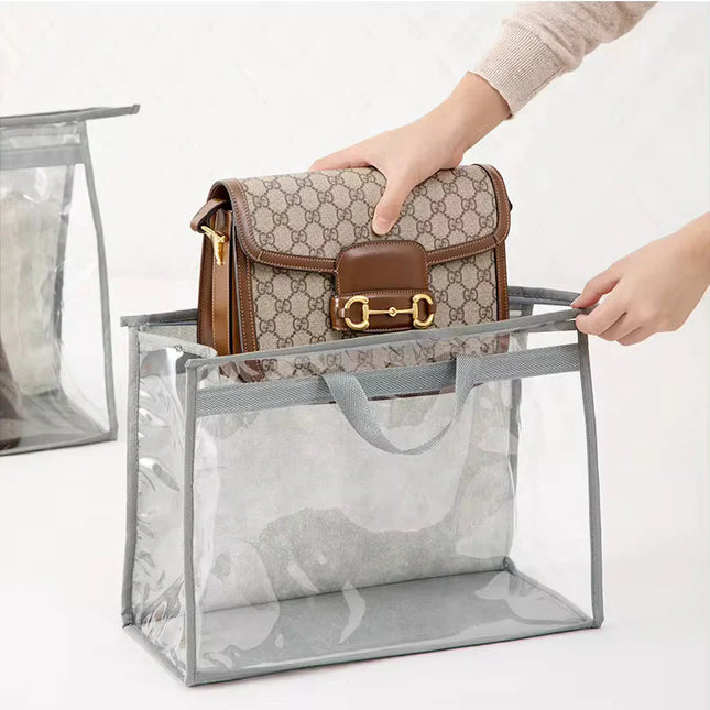XL Clear Handbag Storage Organizer with Zipper