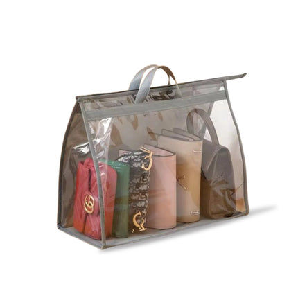 XL Clear Handbag Storage Organizer with Zipper