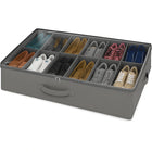 Under Bed Shoe Storage Organizer 12 Pair Compertment With Handle